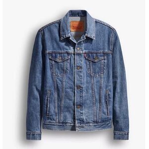 NWT Levis Light Stonewash Denim Jean Trucker Jacket